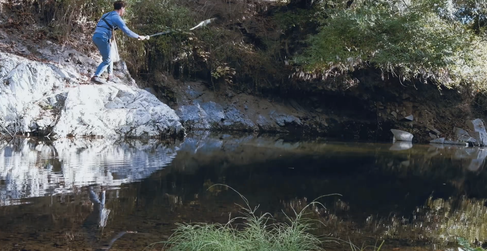 Tenkara Fly Fishing at Los Gatos Creek